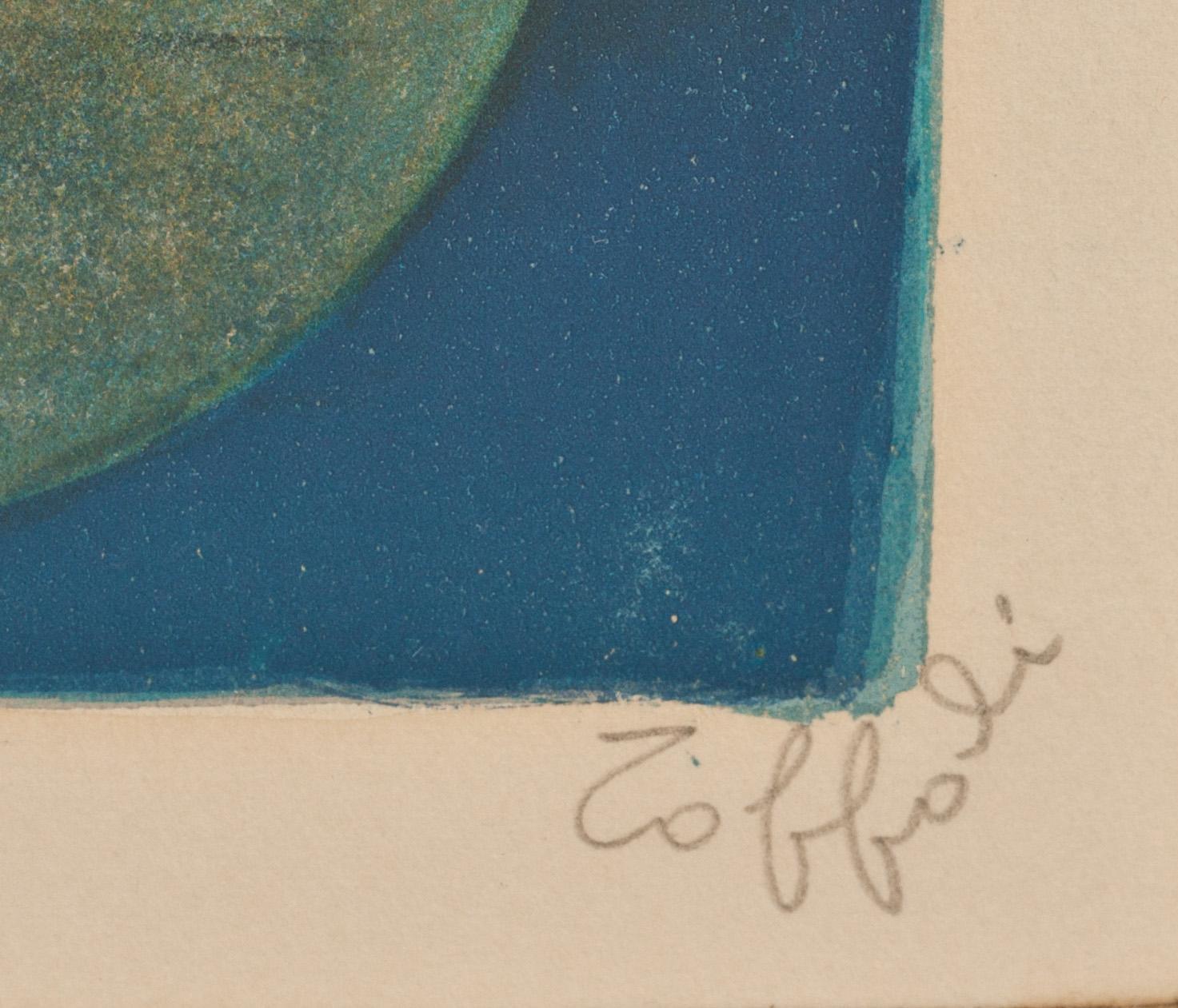 LOUIS TOFFOLI, färglitografi, sign. E.A.