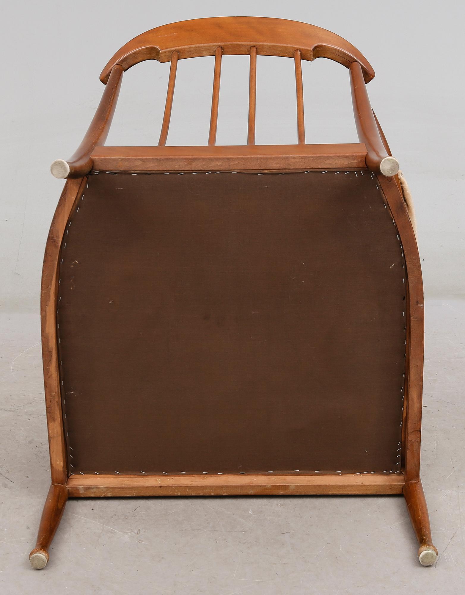 FÅTÖLJ, "Skrindan", Kerstin Hörlin-Holmqvist, OPE, 1900-talets andra hälft.