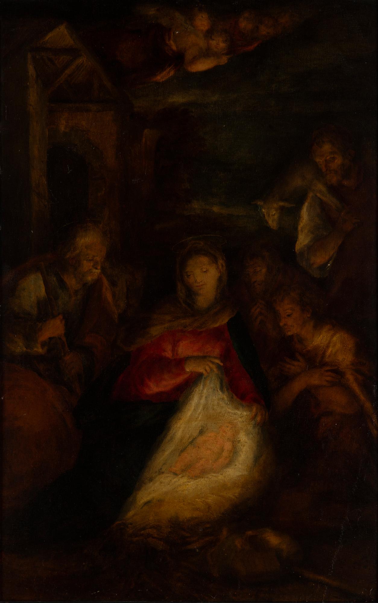 Antonio Allegri Correggio, hans art. 1700-tal. Osignerad. Pannå 58 x 36,5 cm.