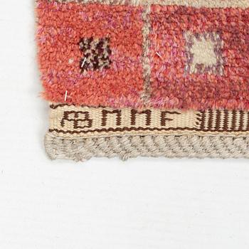 Marianne Richter, a carpet, "Mosaik", knotted pile, ca 213 x 139 cm, signed MR AB MMF.