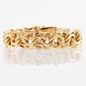Armband, 18K guld, bismarcklänk.