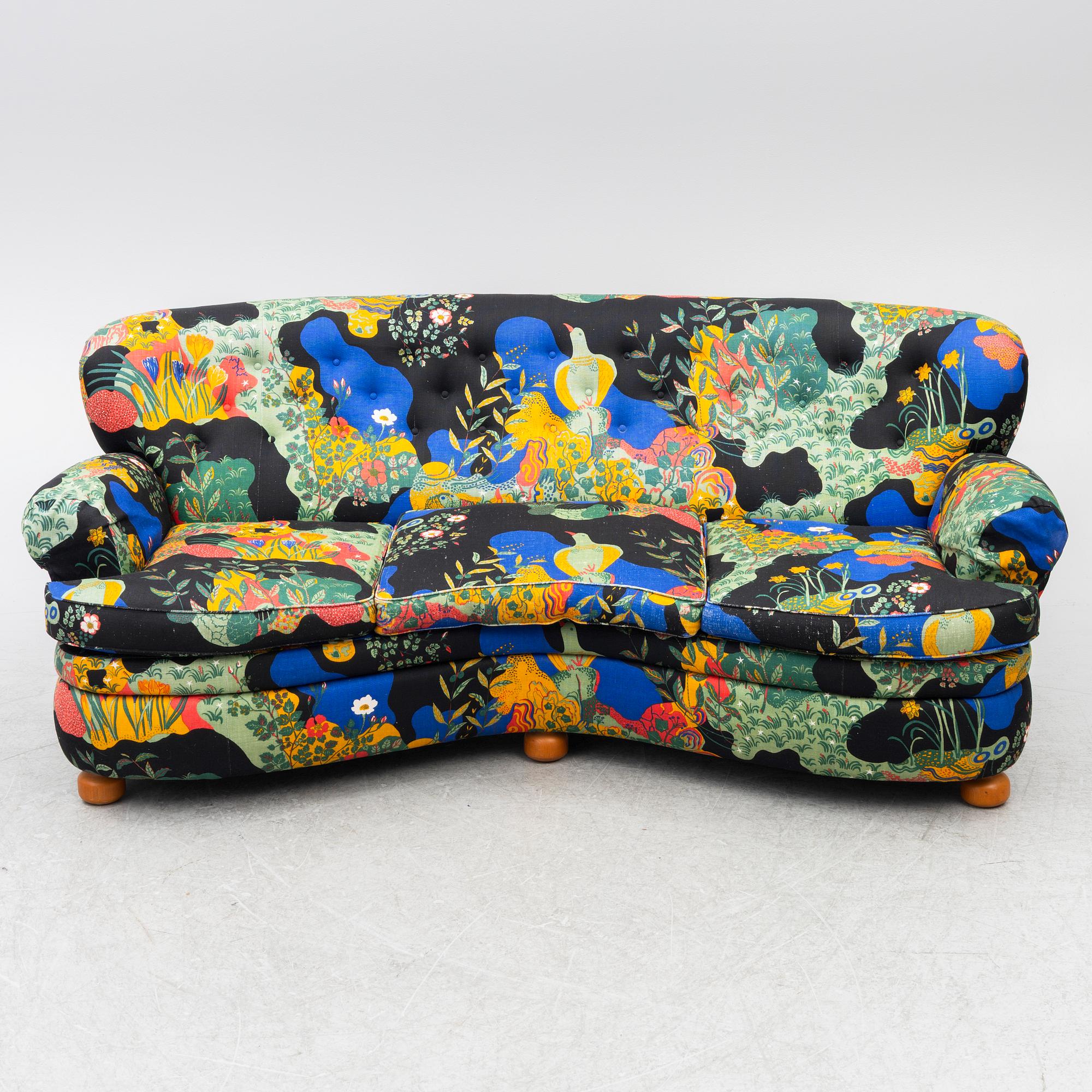 Josef Frank, a model 968 sofa, Firma Svenskt Tenn, Sweden.