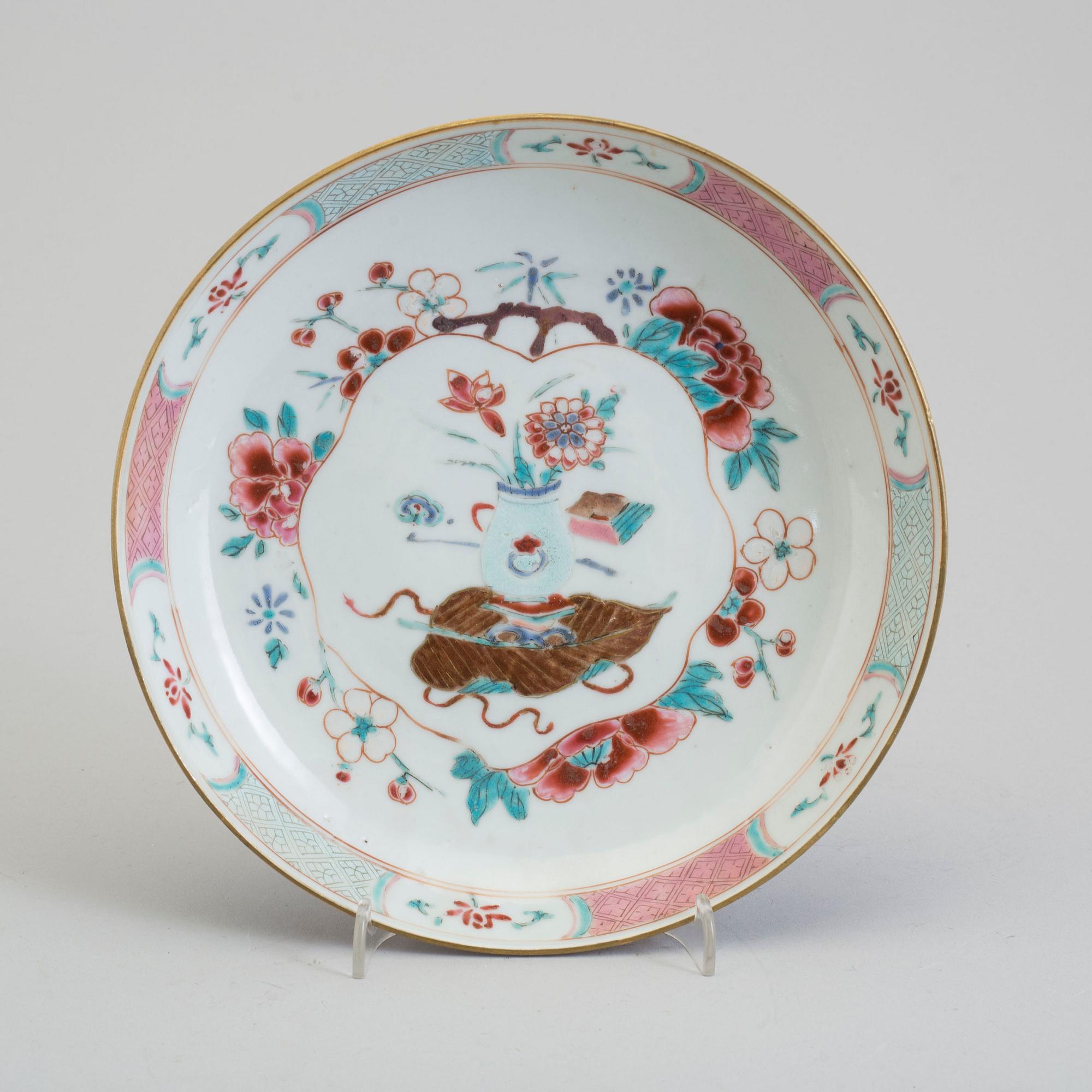 FAT, kompaniporslin. Qingdynastin, Qianlong (1736-95).