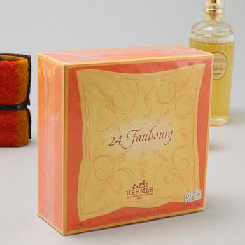HERMÈS, 7 st så kallade faktiser samt en parfymflaska.
