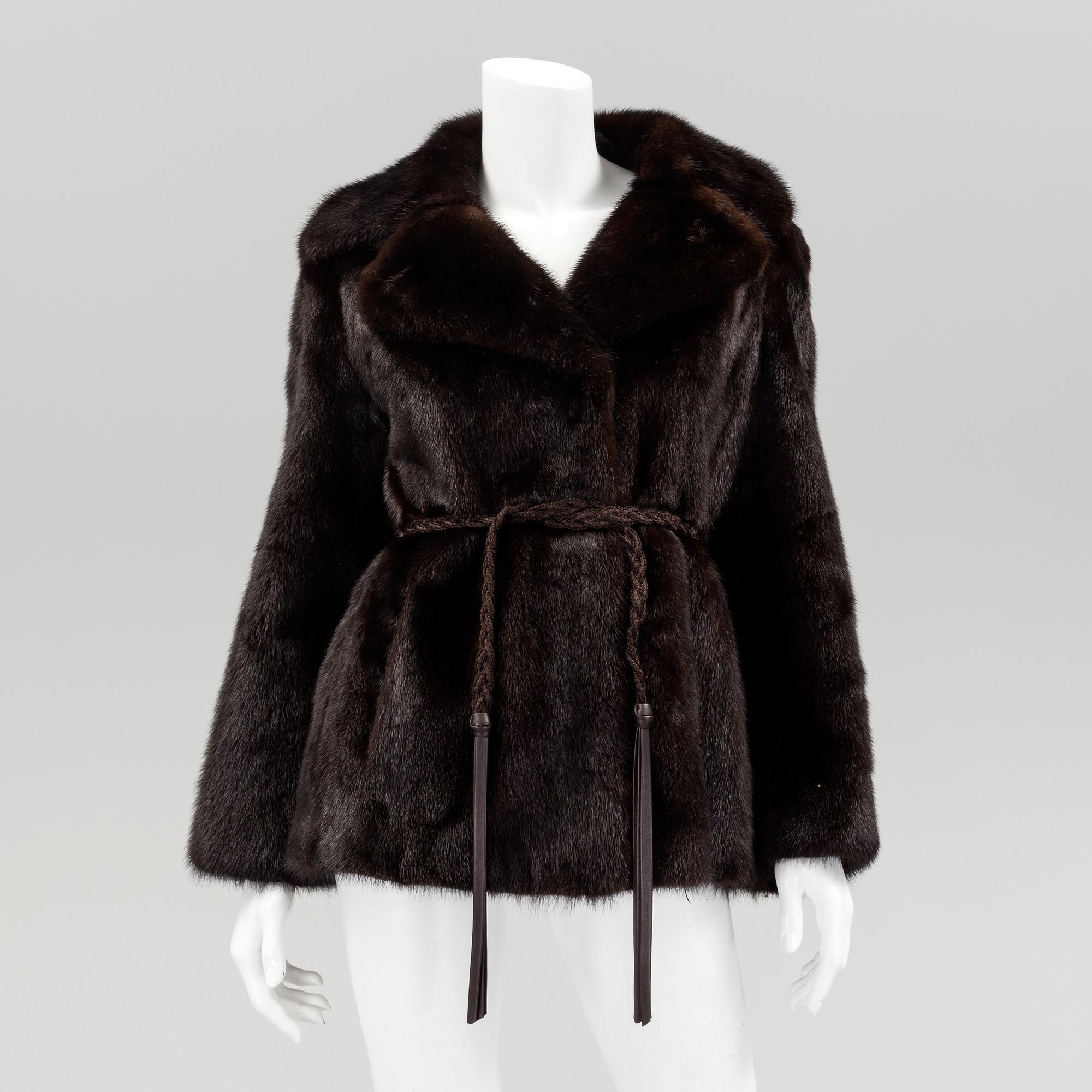 A mink fur jacker from Saga Mink, Tranåspäls, Nordiska Kompaniet, 1970's/80's.