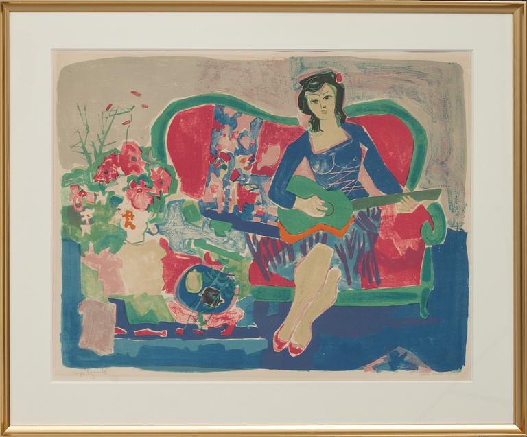 ROGER BEZOMBES, färglitografi, signerad och numrerad epreuve d´artiste VI/XXX.