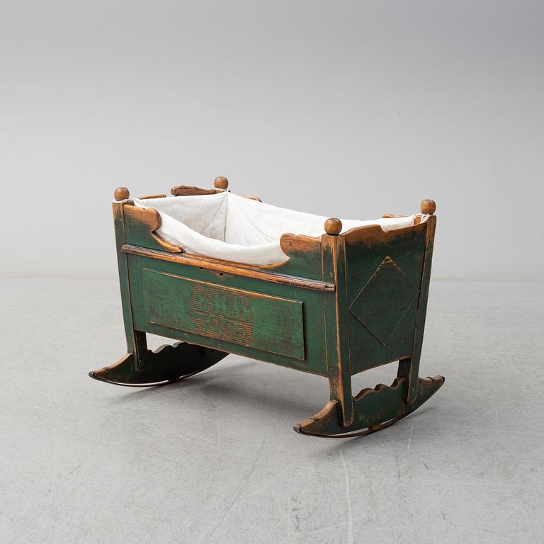 A swedish cradle dated 1839.