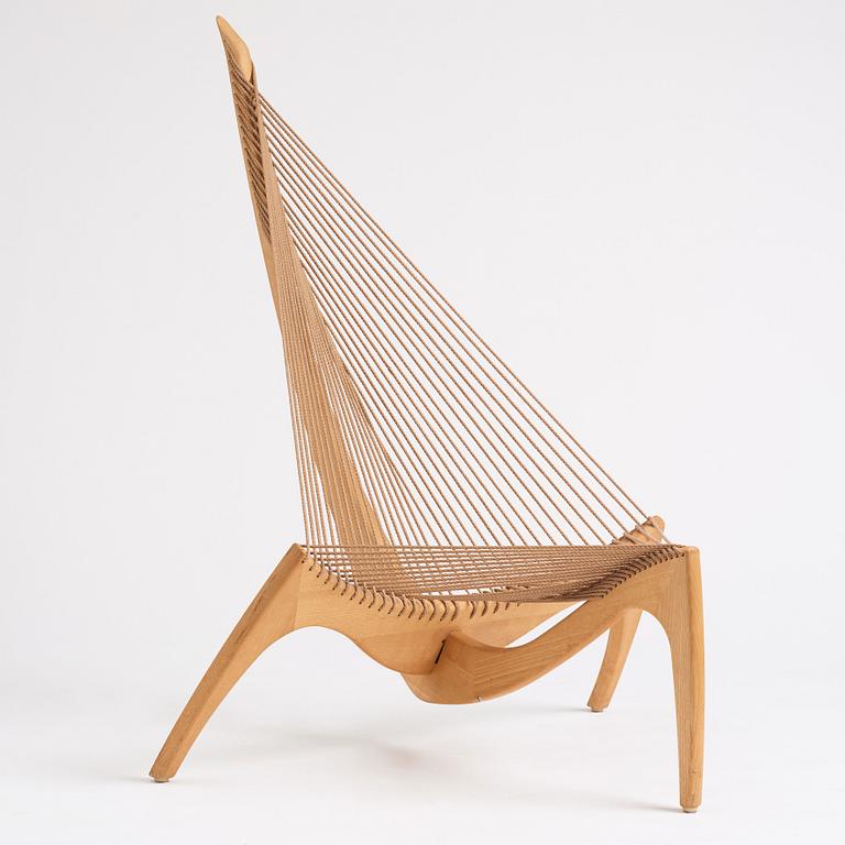 Jørgen Høvelskov, an ash 'Harp Chair', Denmark, post 1963.