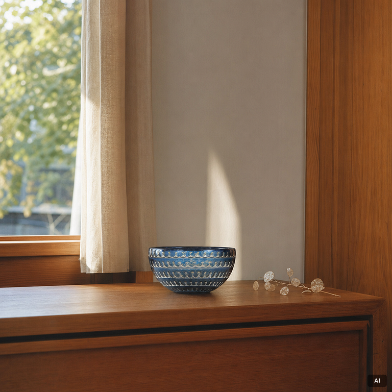 Edvin Öhrström, skål, glas, Ariel Orrefors 1976.