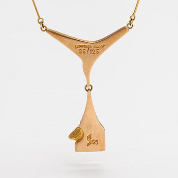 Björn Weckström, A 14K gold and platinum necklace "Stockmann's jubilee jewellery". Lapponia 1987.