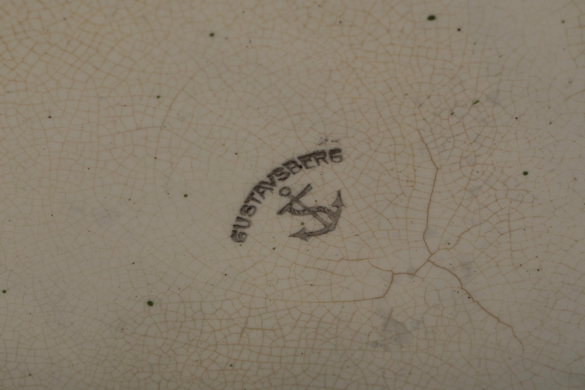 YTTERFORDER, flintgods. 3 st, Gustavsberg.