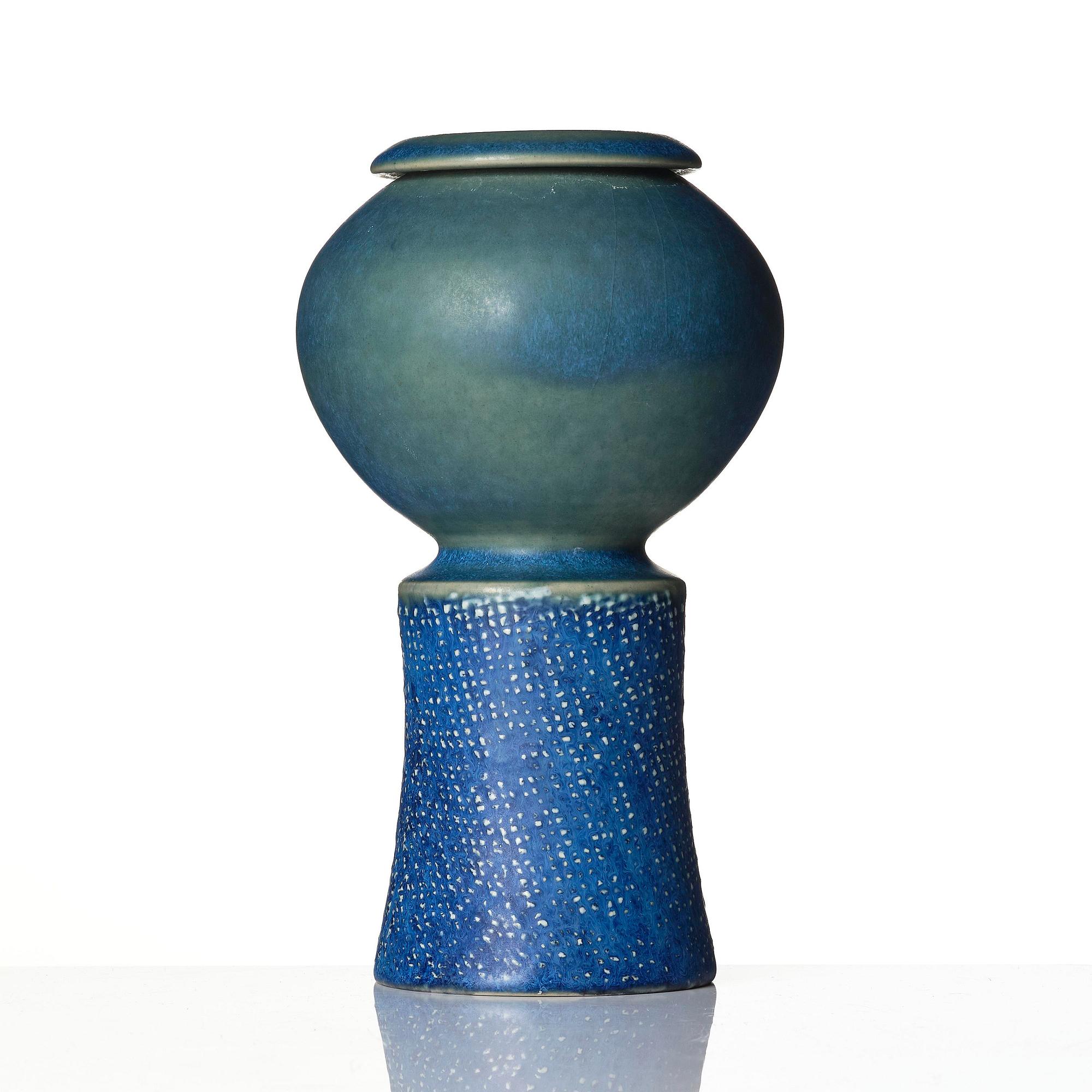 Stig Lindberg, a stoneware vase, Gustavsberg Studio 1963.