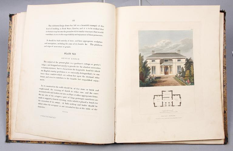 BOK, "Plans and elevations for cottages, villas and ornamental buildings", av J. Thomson, London 1827.