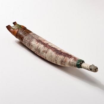 Bengt Berglund, a stoneware sculpture of a resting figure, Gustavsbergs Studio 1960s-70s.