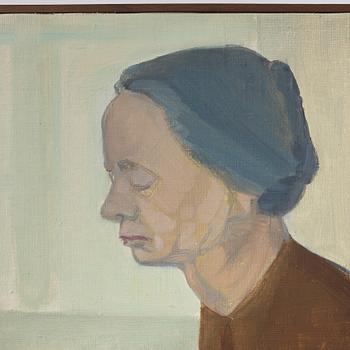 Vera Frisén, oil on relined canvas, signed.