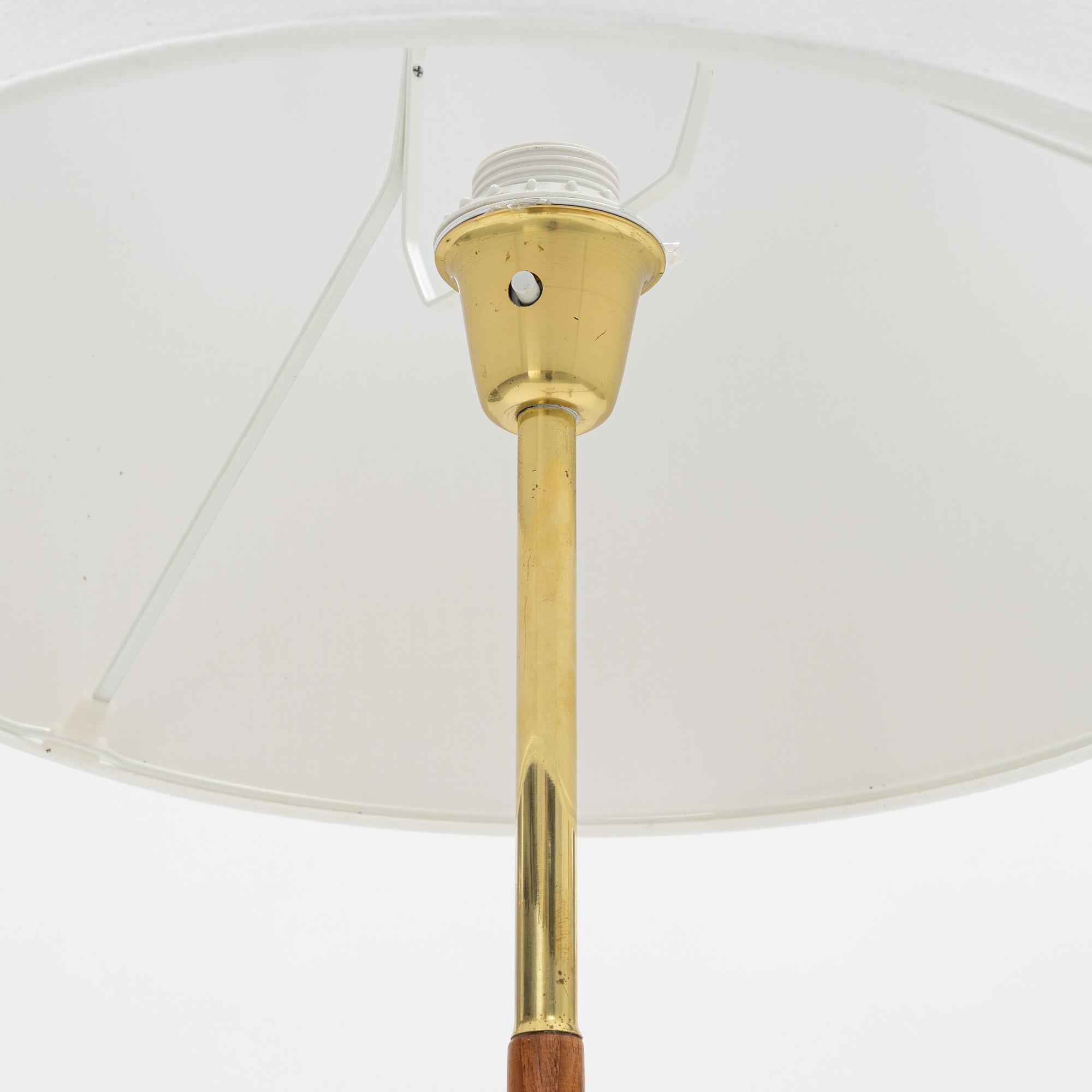 A pair of teak floor lights, Möllers Armatur, Eskilstuna, 1960's.