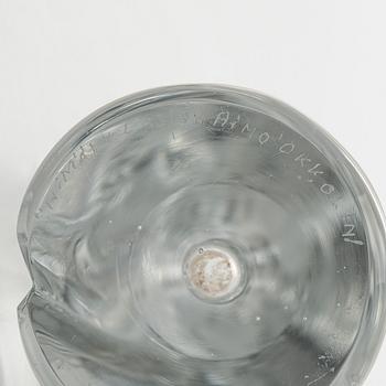 Aimo Okkolin, konstglas, , "Svärdslilja", signerad Riihimäen Lasi  Oy, Aimo Okkolin, Riihimäen Lasi Oy.