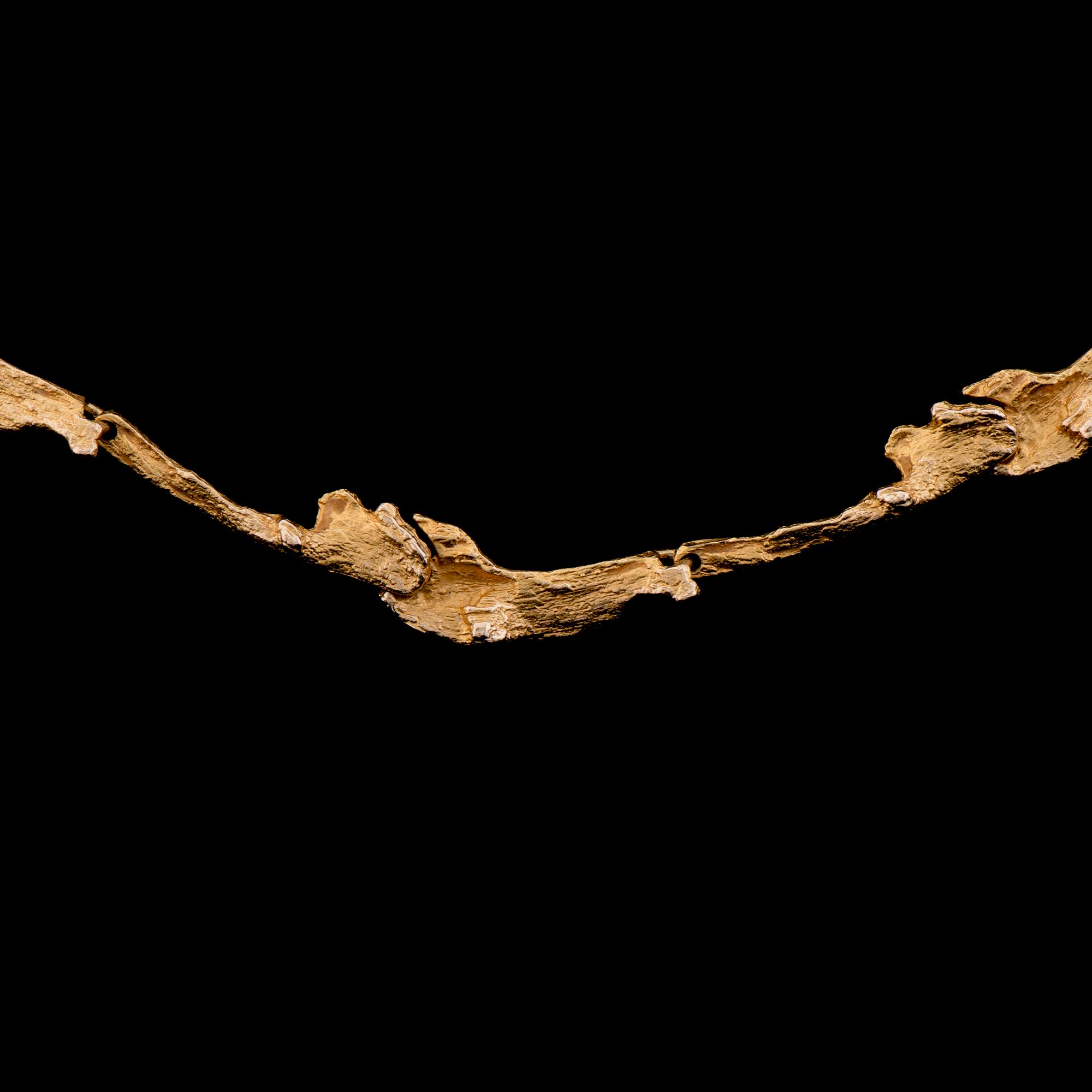 Björn Weckström, NECKLACE, "Orchid Psychedelic", 14K gold. Lapponia 1975.