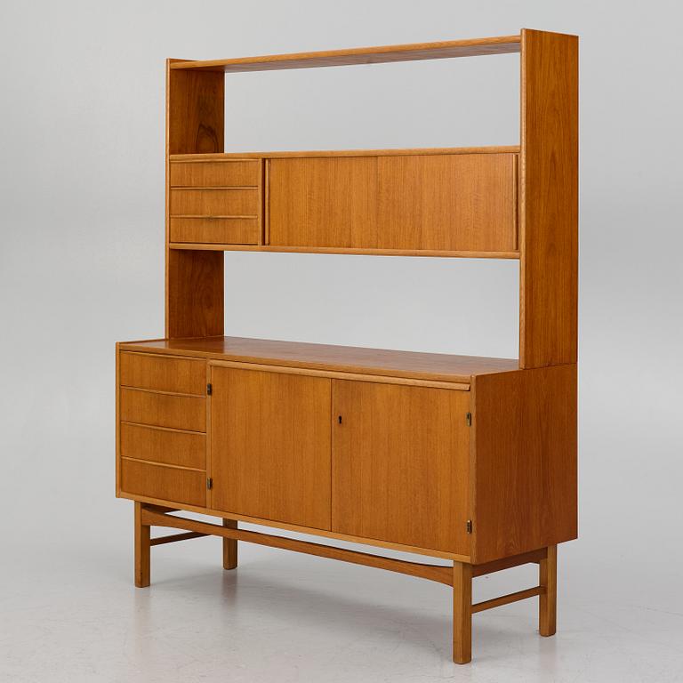 A 1960's/70's two-part bookcase.