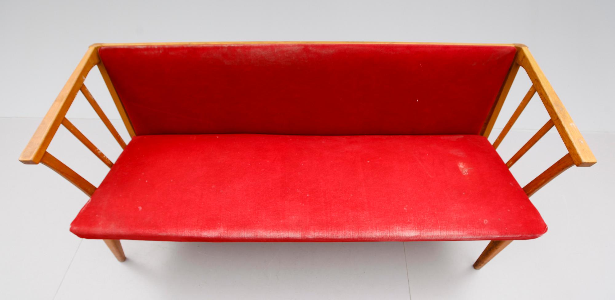 SOFFA, Carl Malmsten, AB O H Sjögren, Tranås, 1900-talets mitt.