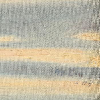 Marcus Collin, oil on canvas, signed and dated 1907.