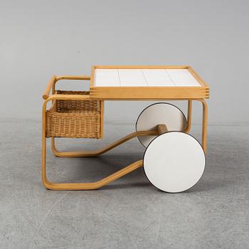 ALVAR AALTO, a model 900 birch tea trolley, Artek, Finland.