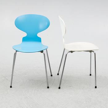 Arne Jacobsen, chairs 4 pcs, "Ant", Fritz Hansen, 1989.