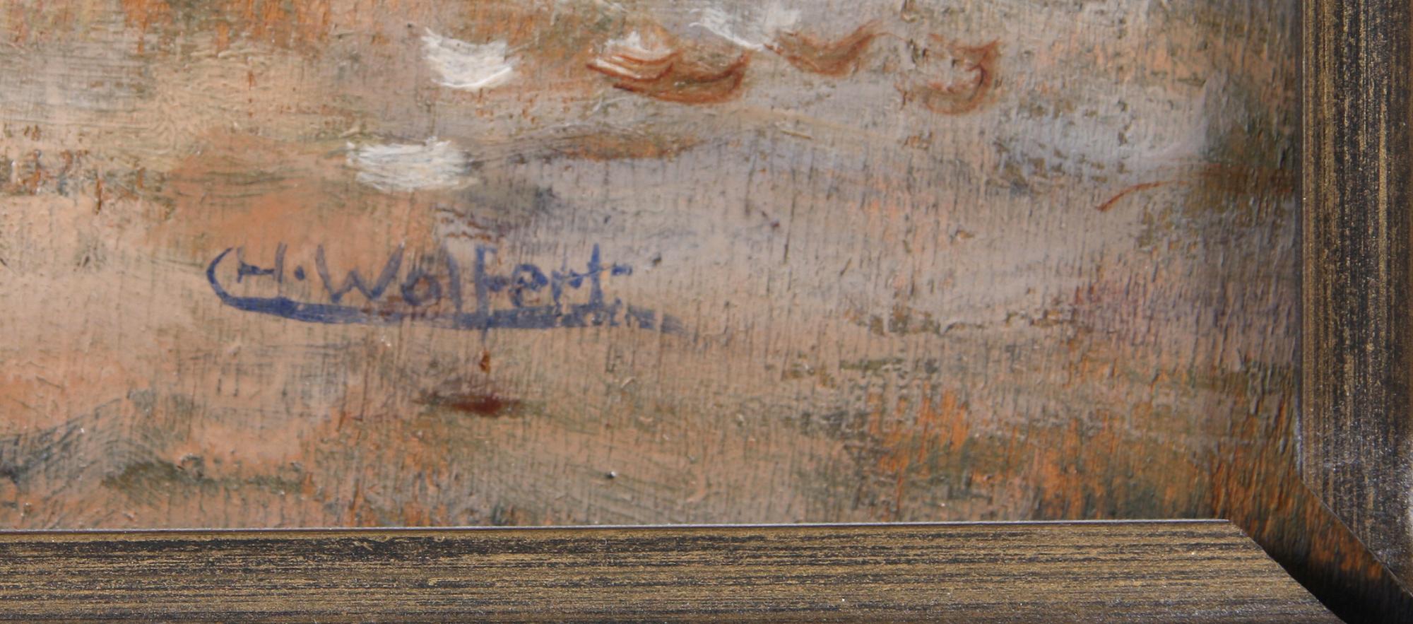 CHARLES WOLFERT, tillskriven, olja på pannå, sign.