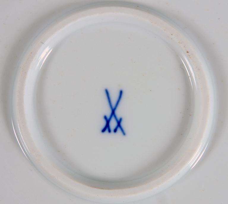 LIKÖRSERVIS, 8 delar, porslin, Meissen.