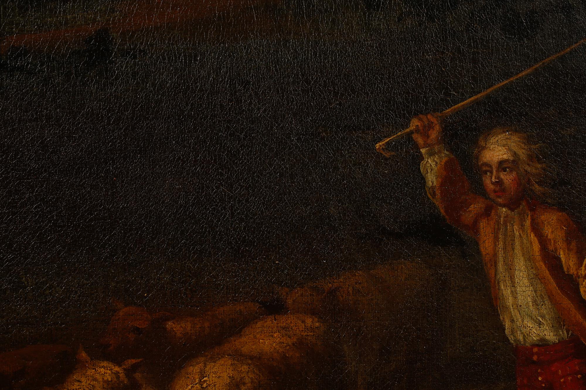 OKÄND KONSTNÄR, olja på duk, 1700/1800-tal.