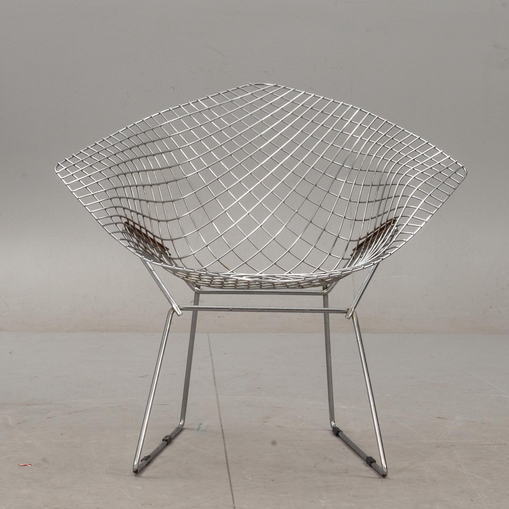 FÅTÖLJ, "Diamond chair", Harry Bertoia, Knoll, 1960/70-tal.