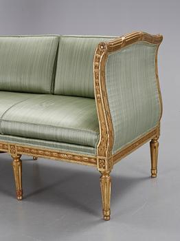 BANKETTSOFFA, gustaviansk stil, 1900-tal.
