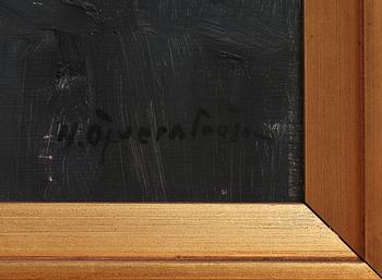 HUGO ÖFVERSTRÖM, olja på pannå, sign.