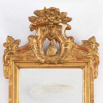 A late 18th century Gustavian mirror.