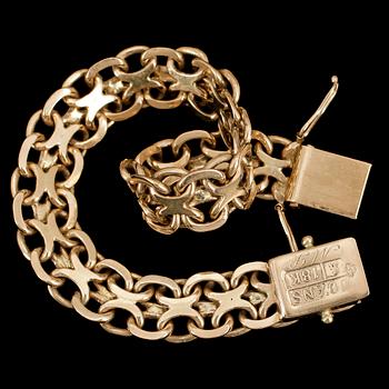 ARMBAND, 18k guld. Vikt ca26g.