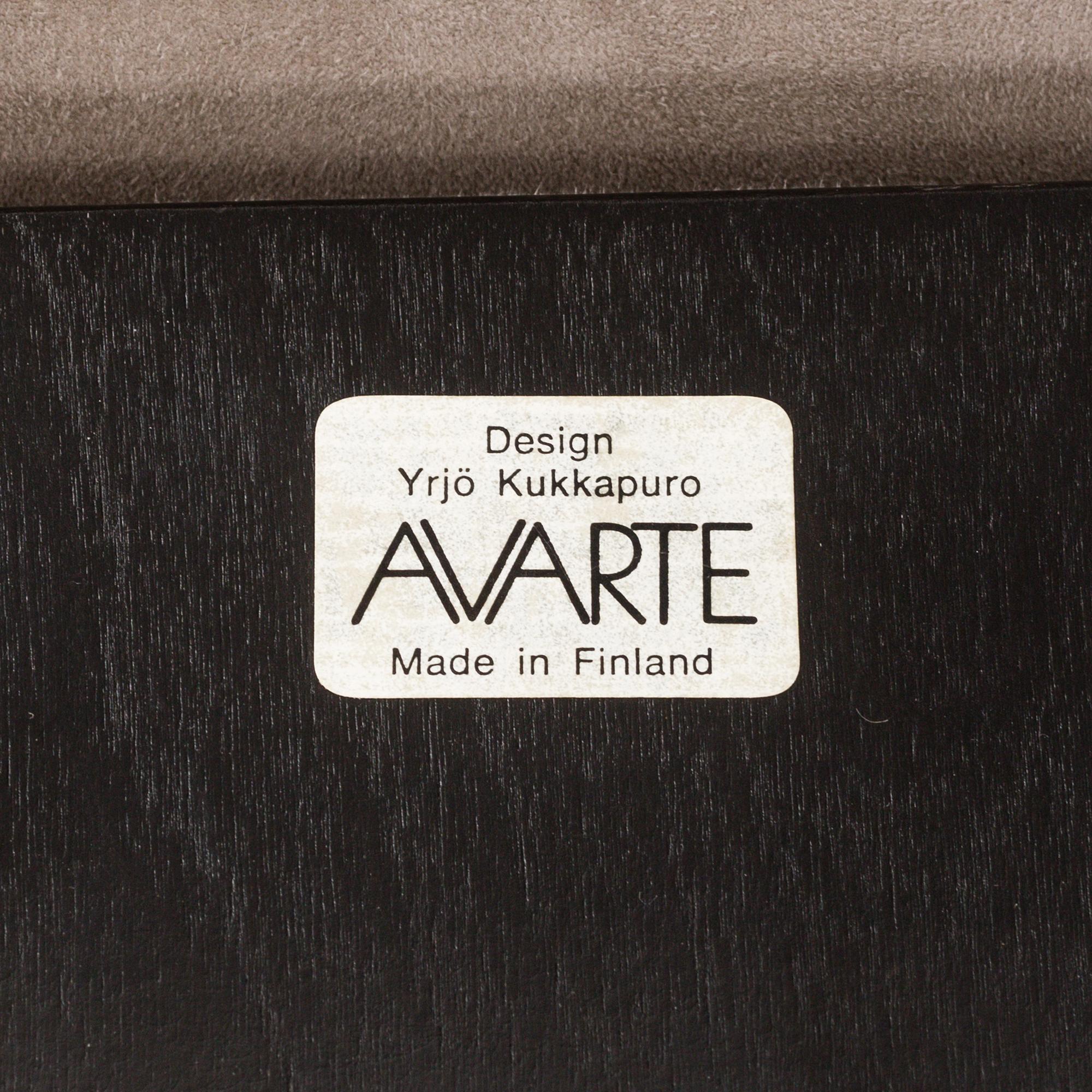 YRJÖ KUKKAPURO, six 'Fysio' chairs from Avarte, Finland, late 20th Century.