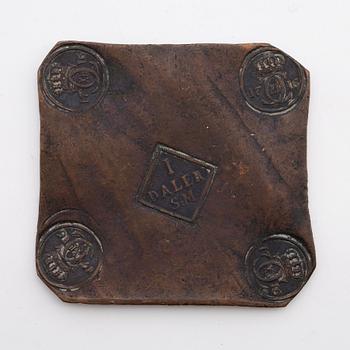 A Plate coin, Charles XII, 1716, 1 Daler S:M.