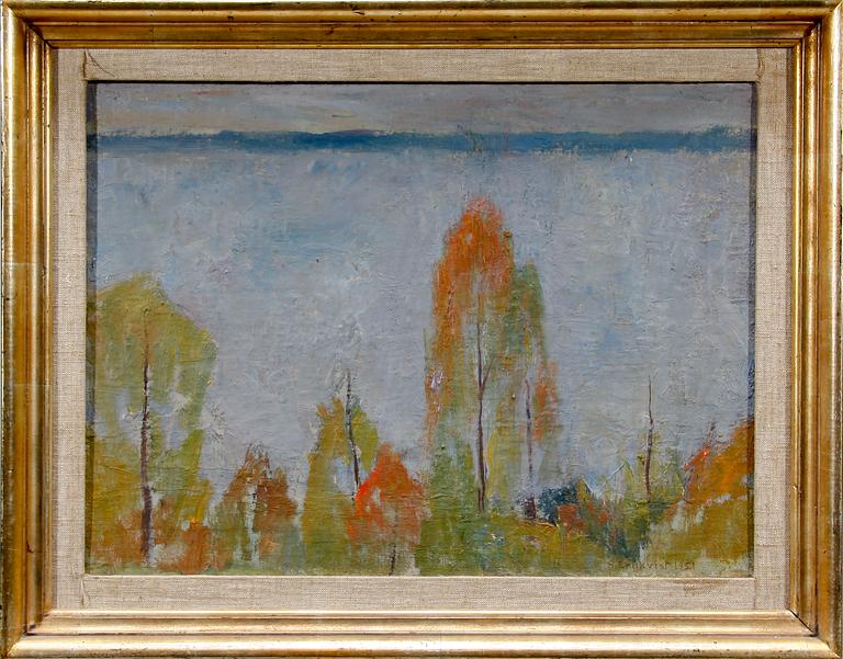 ERNKVIST, SVEN. Olja på pannå, sign. o dat. -51.