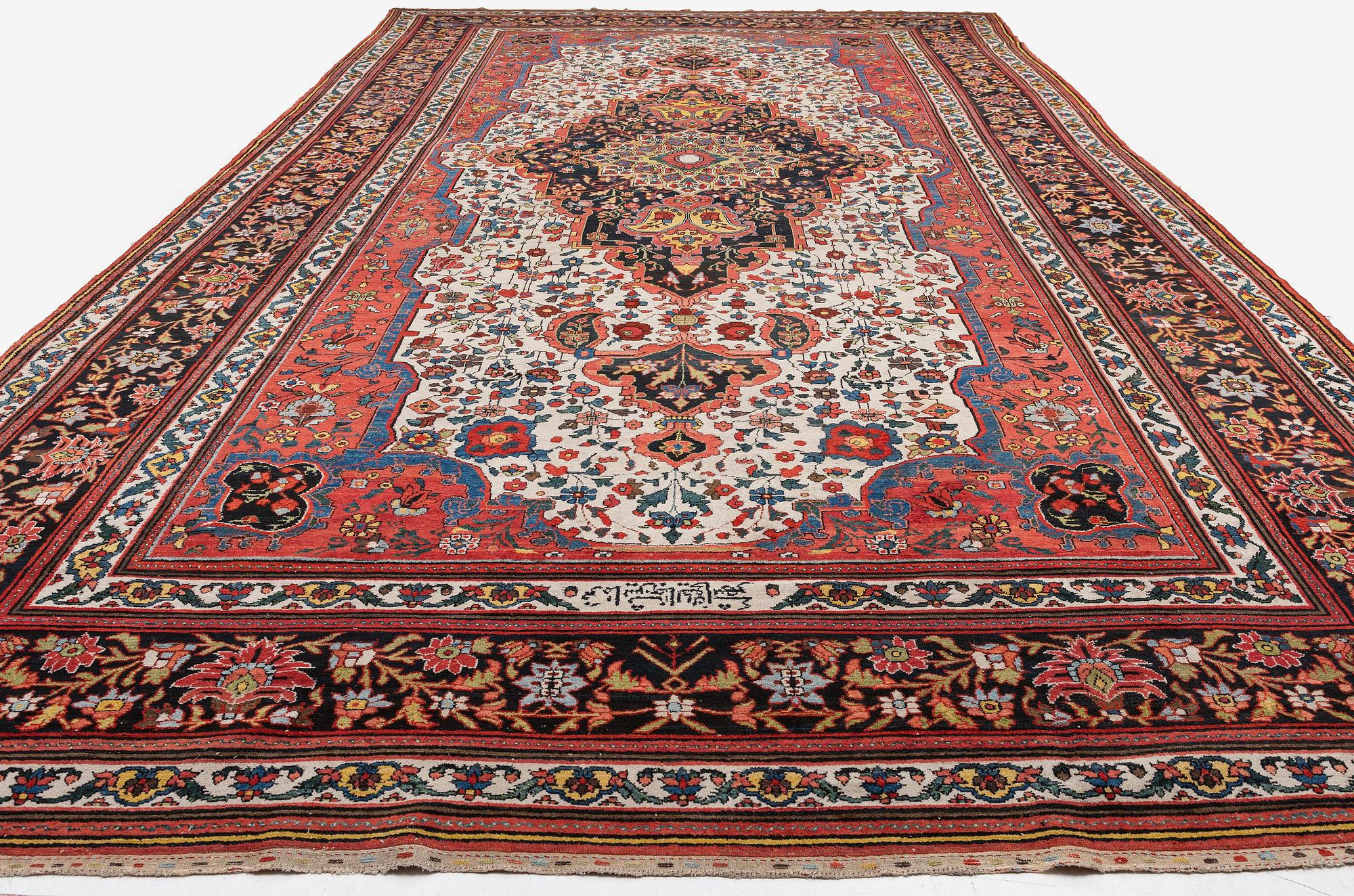 A Bakhtiari 'khan Carpet', West Persia (Iran), c. 678 x 378 cm.