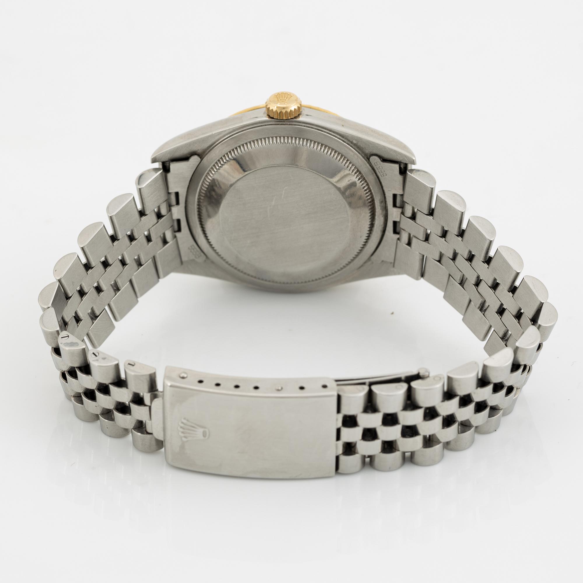 Rolex, Oyster Perpetual, Datejust, Chronometer, armbandsur, 36 mm,