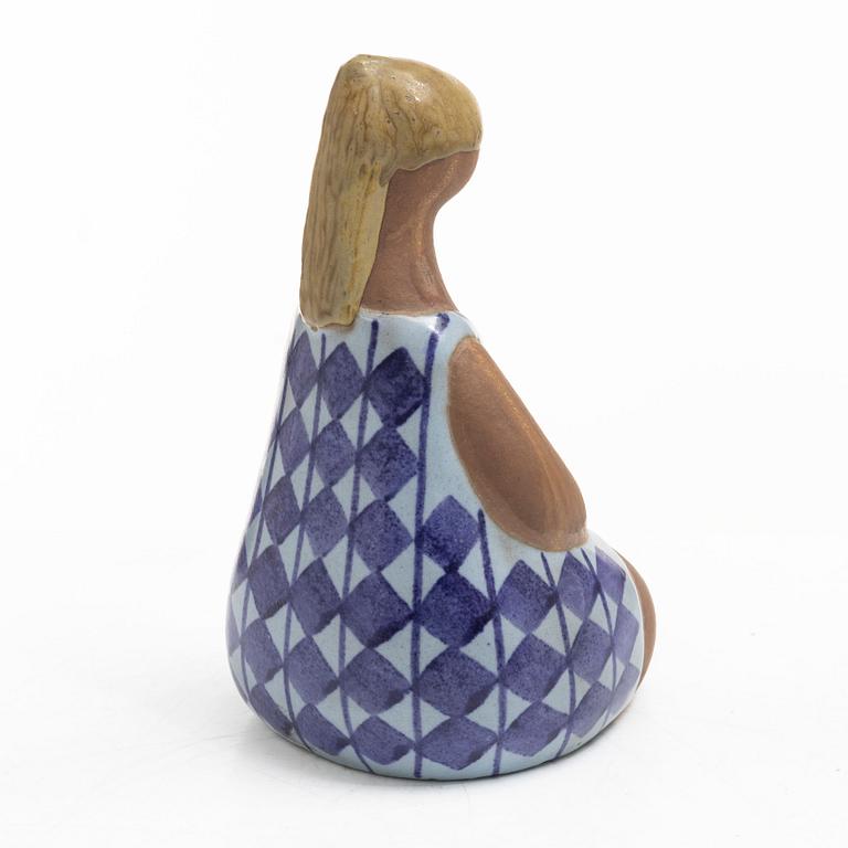 Lisa Larson, an 'Amalia' stoneware figurine from the series 'ABC-flickorna', Gustavsberg, Sweden.