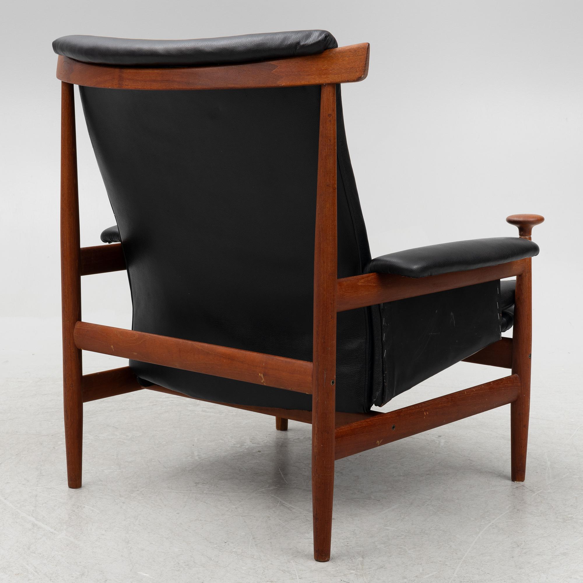 Finn Juhl, a 'Bwana' easy chair, France & Son, Denmark.