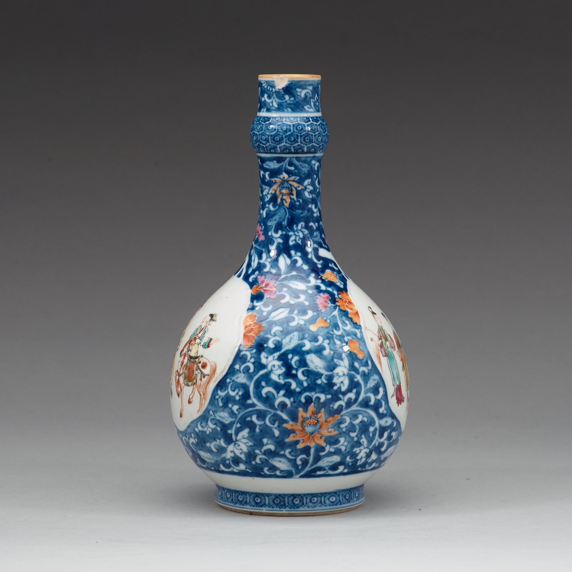 A famille rose vase, Qing dynasty, Qianlong (1736-95).