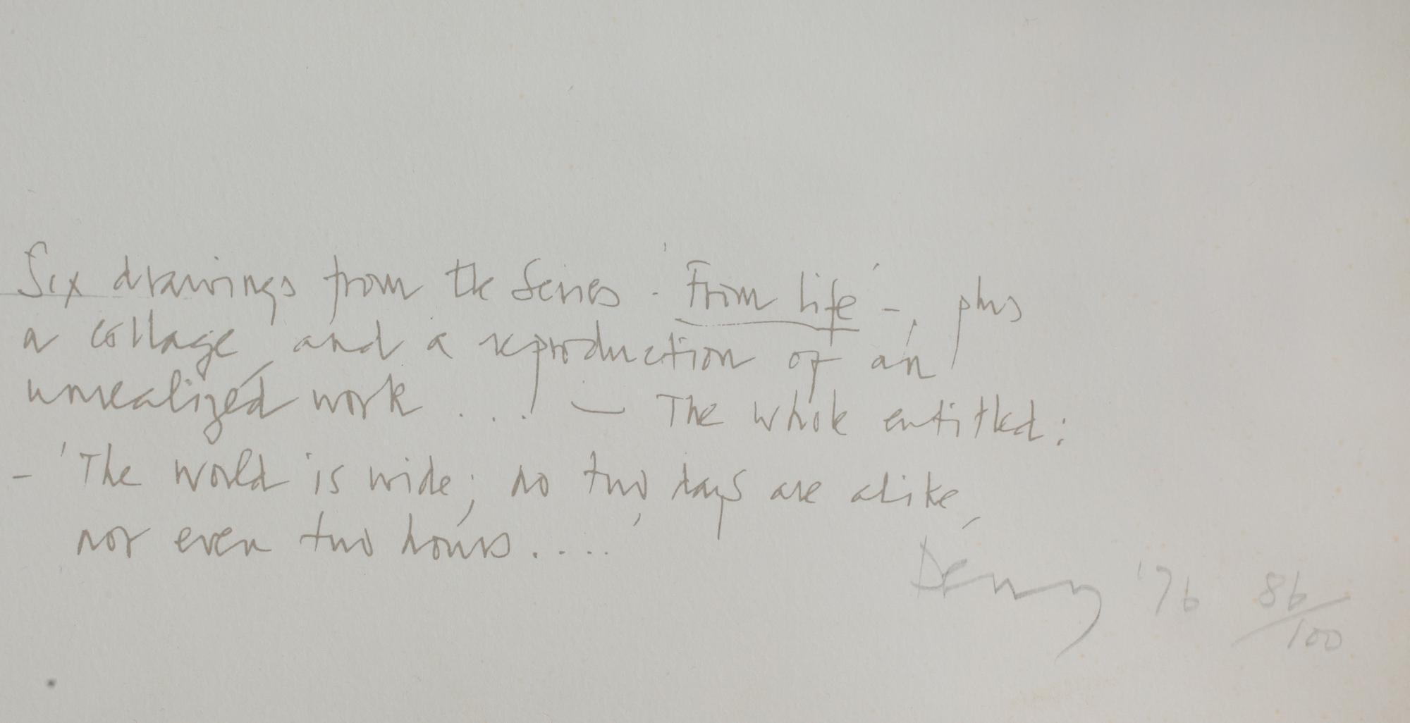 ALEXANDER HOLLWEG och ROBYN DENNY, grafiska blad, signerade och numrerade 86/100.