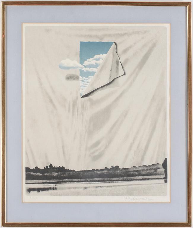 YRJÖ EDELMANN, färglitografi. Signerad och numrerad 73/125.