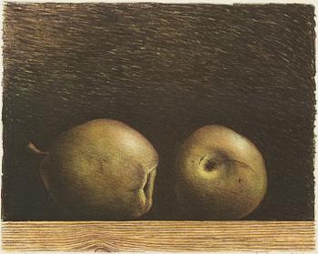 Philip von Schantz, Still life with apples.