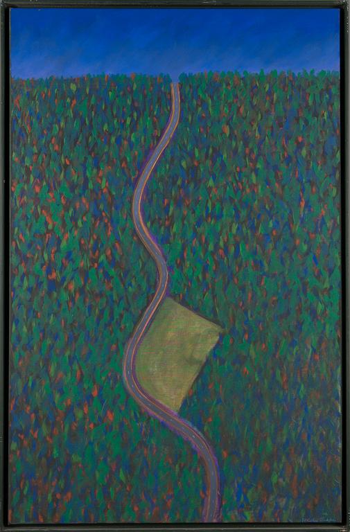 Kristian Krokfors, acrylic on canvas, signed and dated -89.