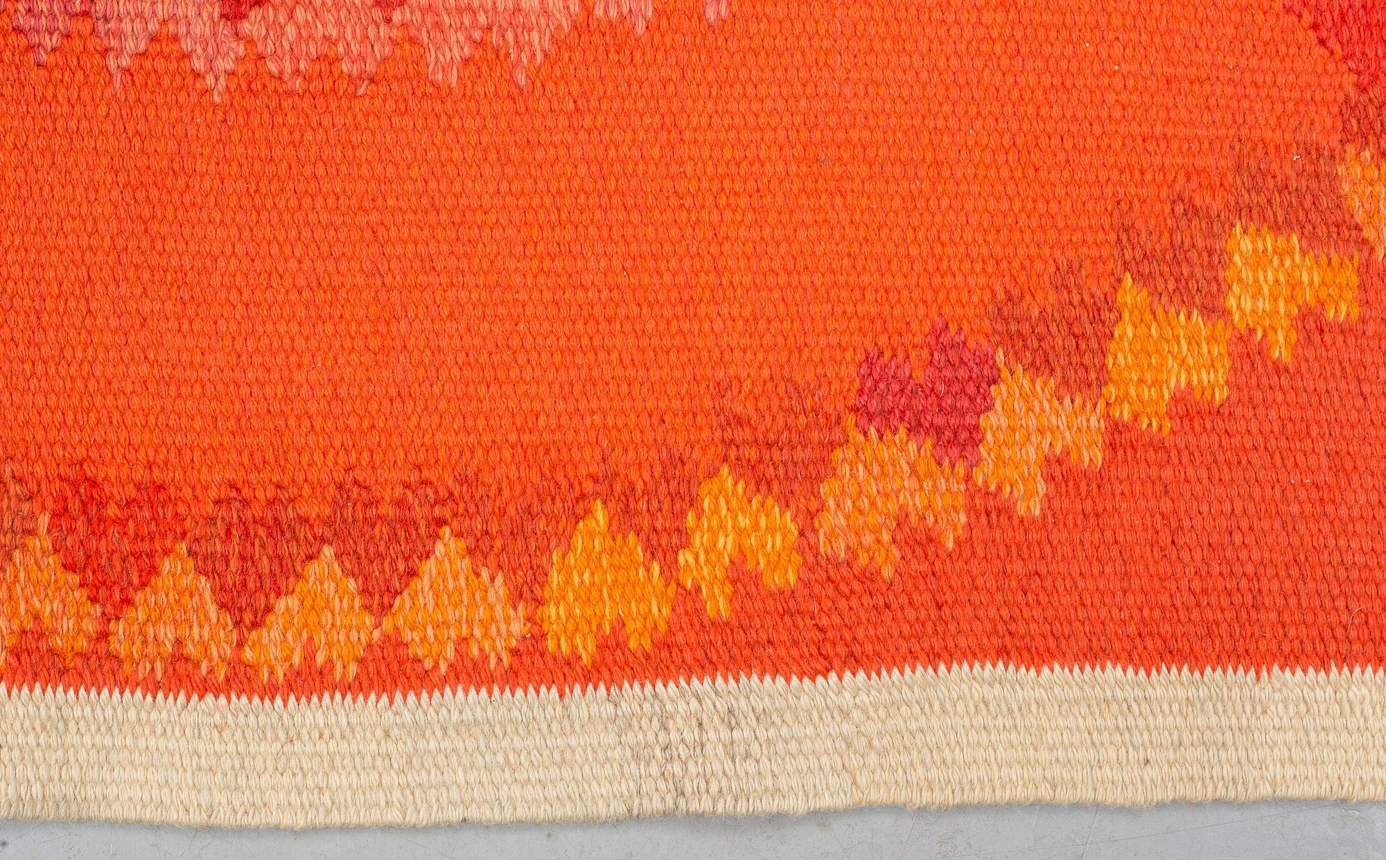 Ingrid Dessau, a carpet, flat weave, ca 211 x 204,5 cm, signed MLH ID.