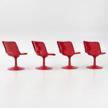 Yrjö Kukkapuro, four "Saturnus" chairs, Hiami, Finland, 1970's.