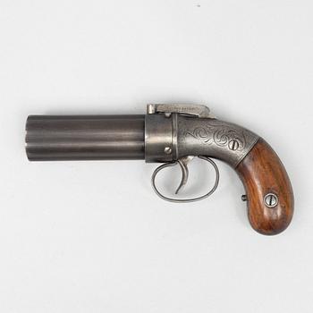 Slaglåsrevolver, amerikansk 1800-talets mitt.